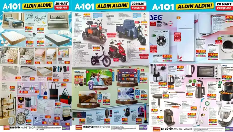 A101 Aktüel Kataloğu 20 Mart: Yatak, Halı ve Ayakkabılıkla Evinizi Yenileyin!