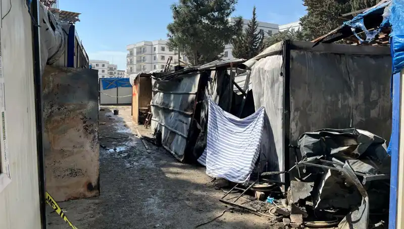 İşçilerin Kaldığı Konteynerde Yangın: Korkutan Olayda Neler Yaşandı?